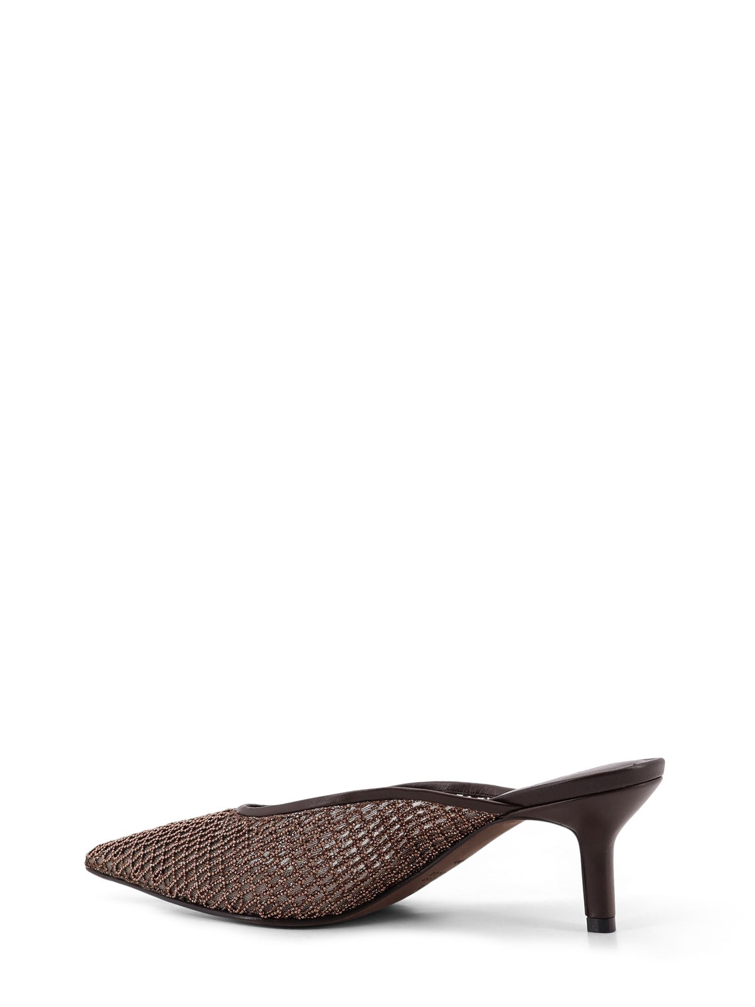 Brunello Cucinelli Sandals Brown Rose Gold Pelle