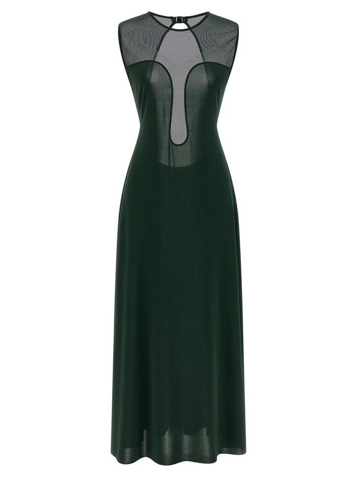 Scene dress Green Polyamide Elastane