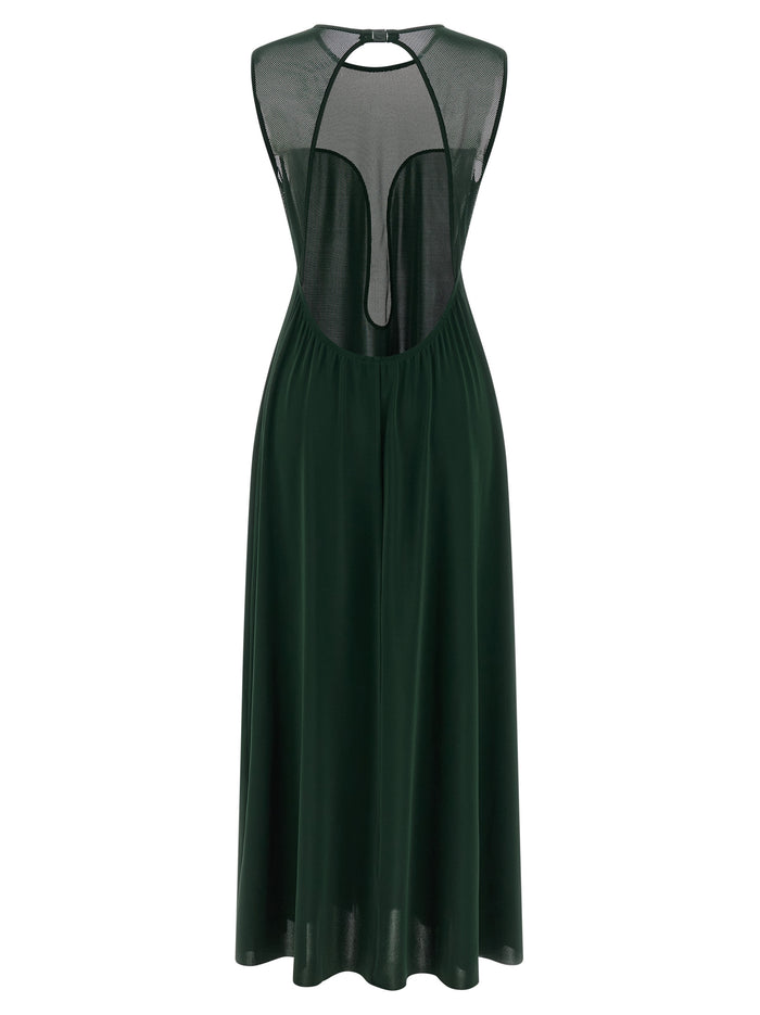 Scene dress Green Polyamide Elastane