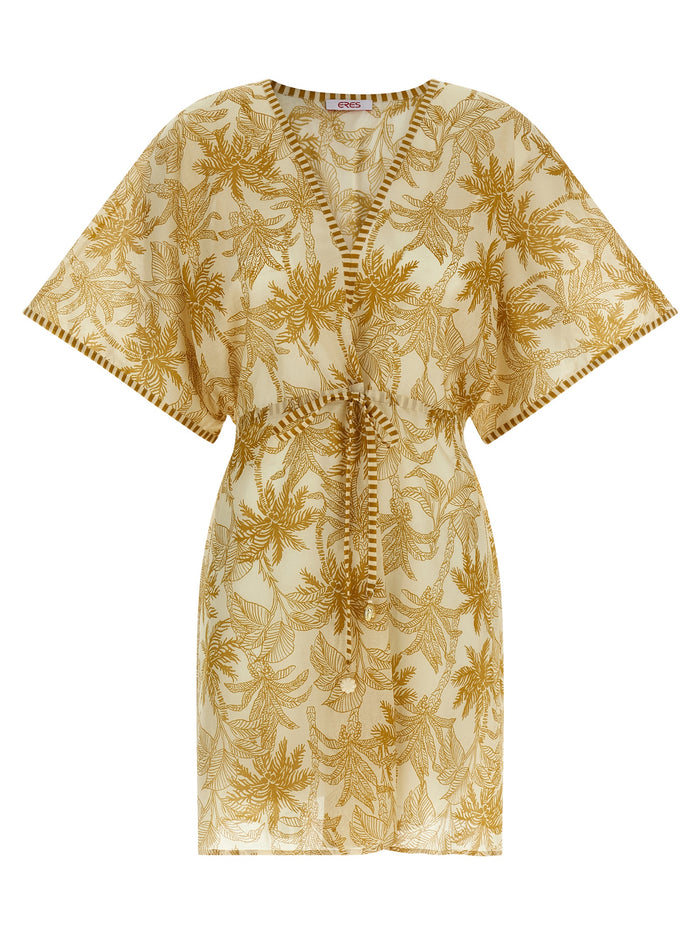 Péninsule dress Beige Cotton Beachwear