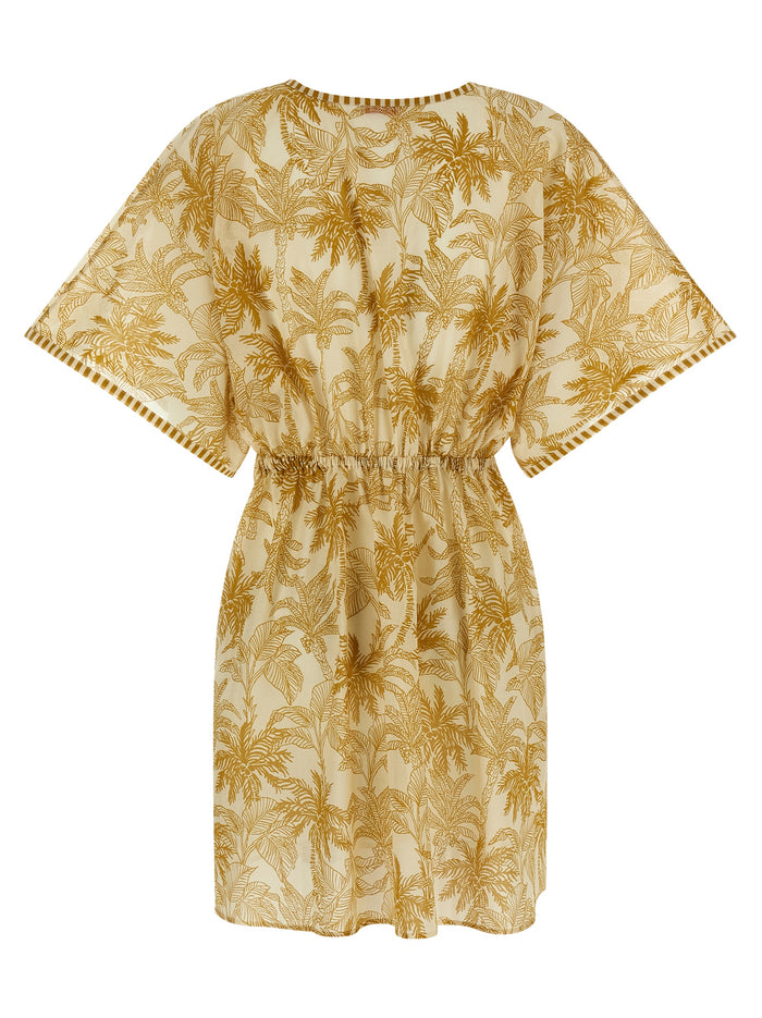 Péninsule dress Beige Cotton Beachwear