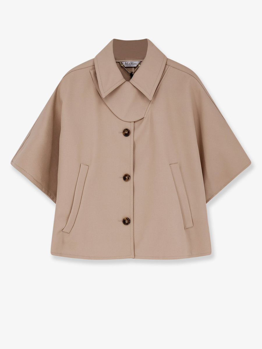 Cotton Cape Beige Jacket
