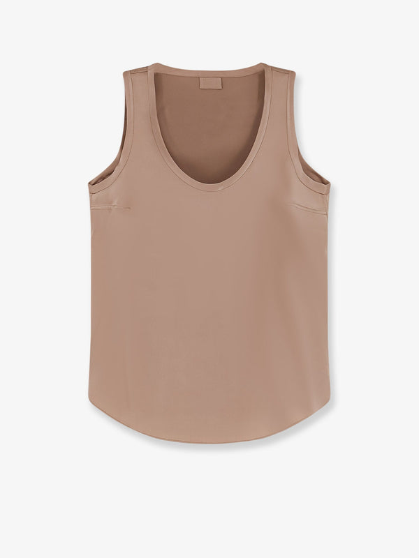 Stretch Silk Tank Top Beige T-shirts & Jerseys