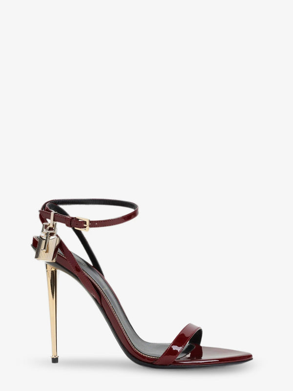 Sandals Patent Leather Red