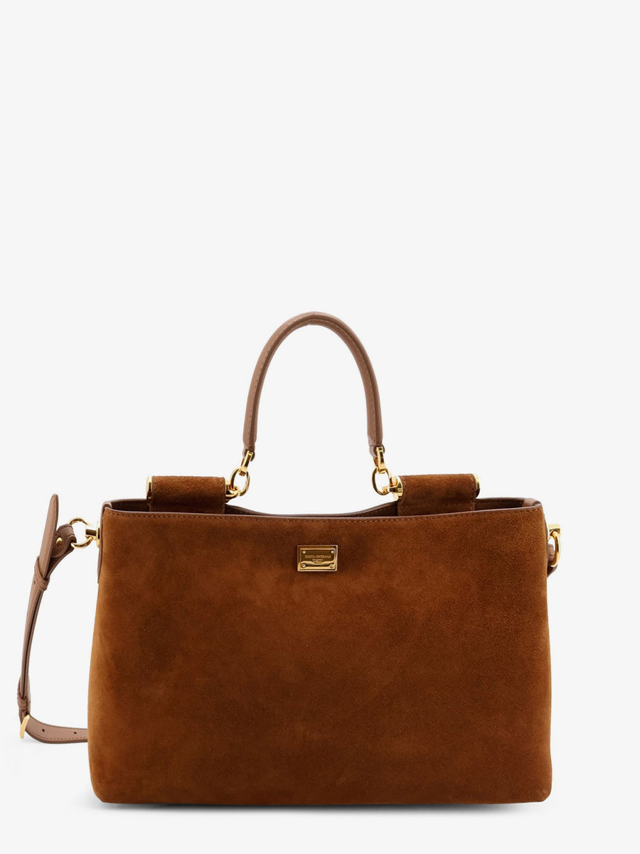 Crossbody Bag Vittoria Brown Suede Leather Shoulder