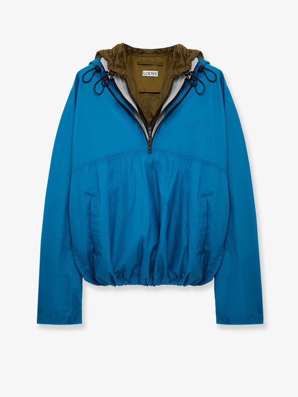 Anorak Windbreaker Blue Polyamide/polyurethane Jacket