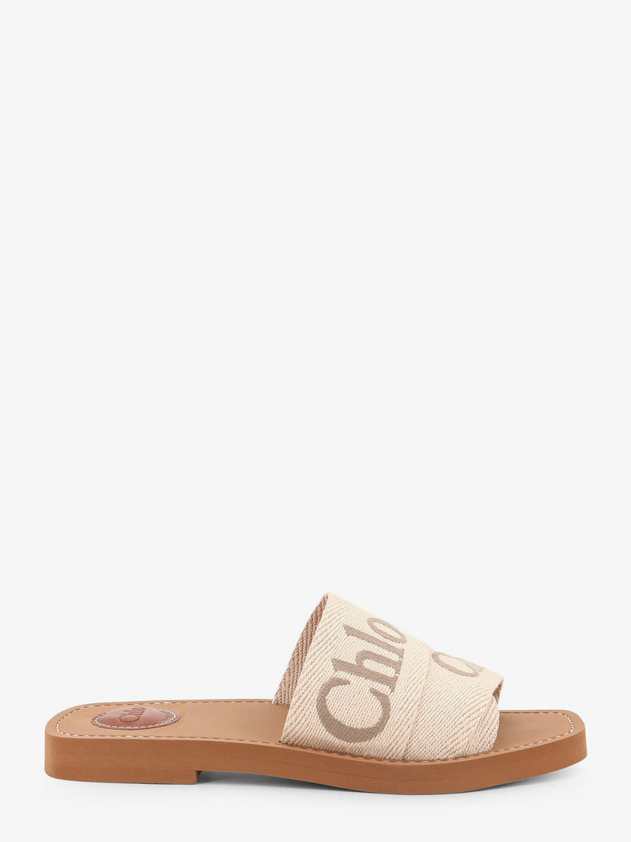 Sandals Woody Linen Beige Linen/rubber