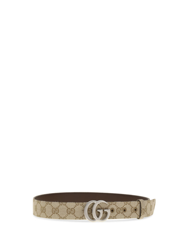 Belt Gg Marmont Vintage Sand Fabric