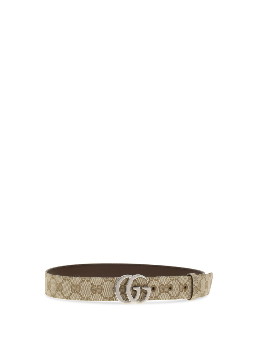 Belt Gg Marmont Vintage Sand Fabric