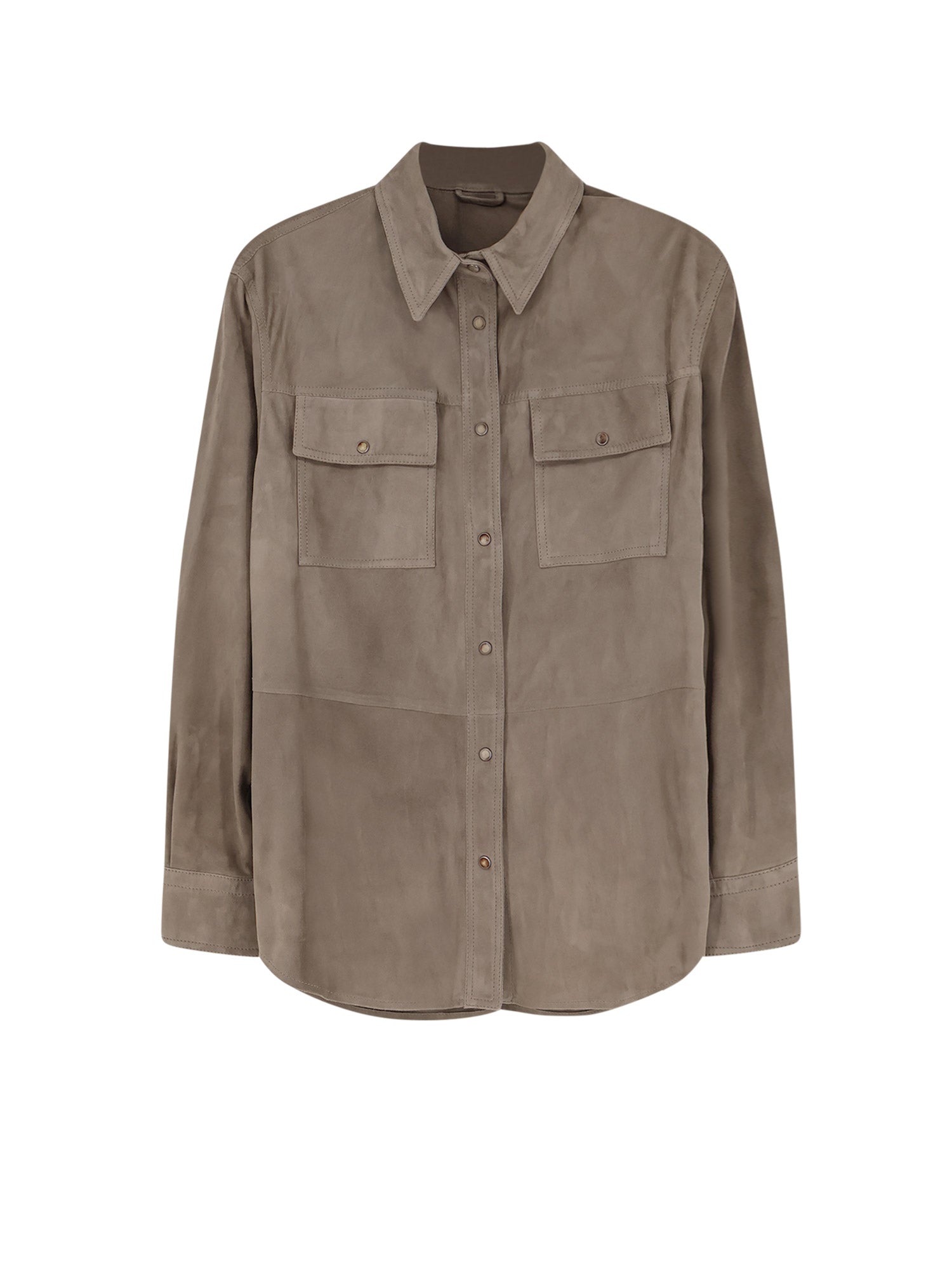 Brunello Cucinelli Shirts Safari Suede