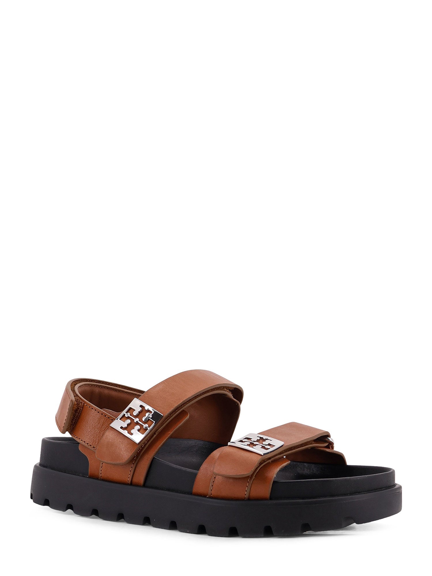 Tory Burch Sandals Leather Brown Pelle