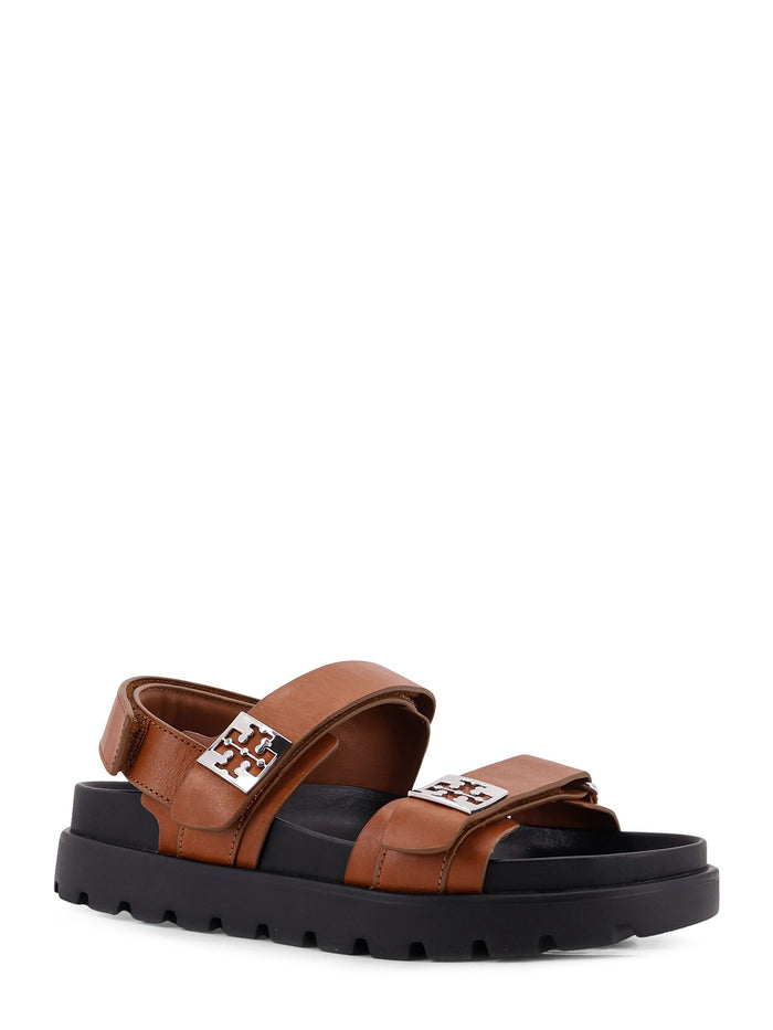 Tory Burch Sandals Leather Brown Pelle