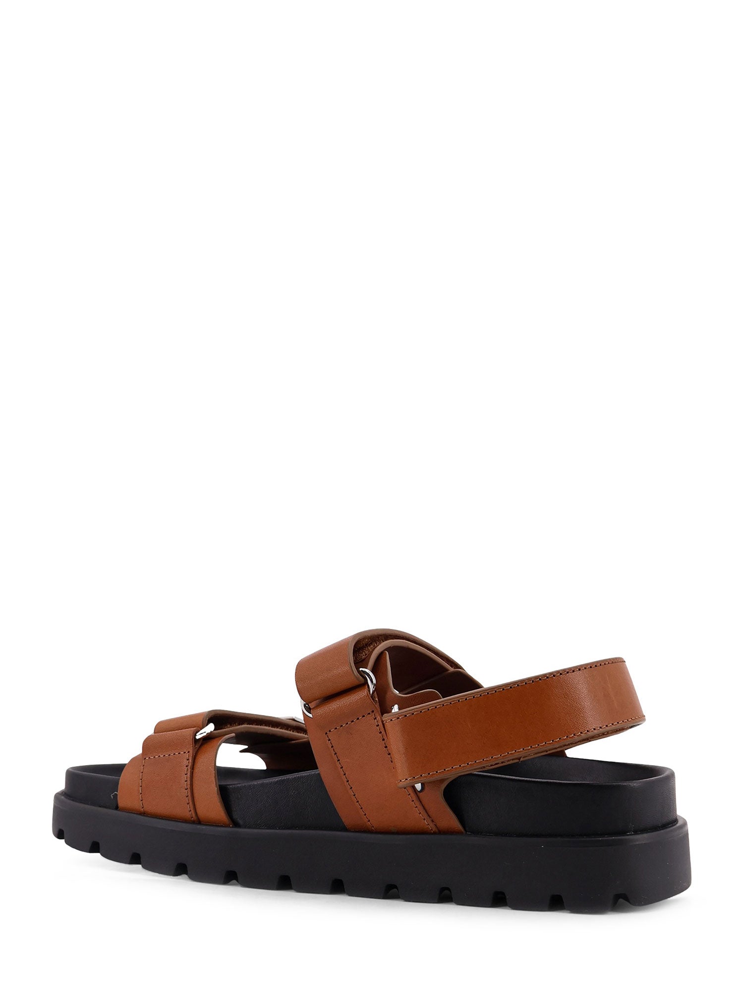 Tory Burch Sandals Leather Brown Pelle