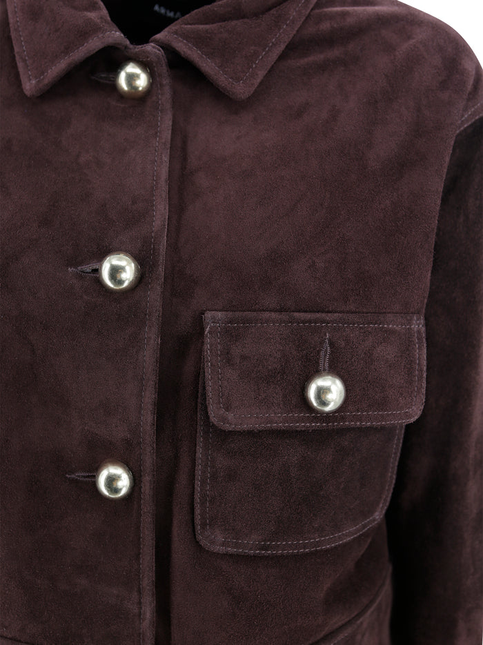 Arma Jackets Burgundy Calf Leather