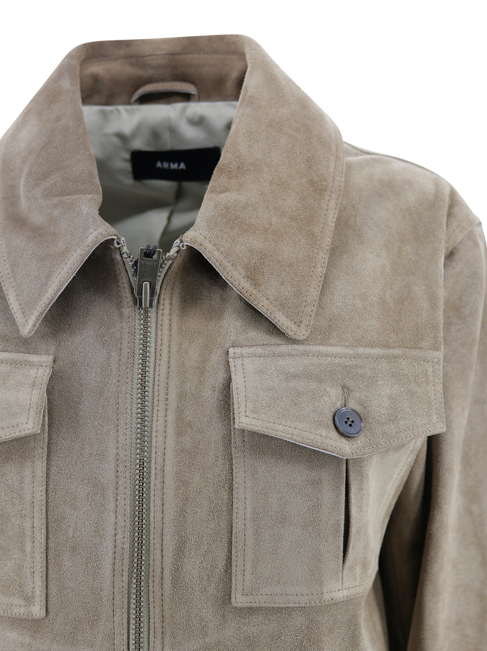 Arma Jackets Beige Cow Leather