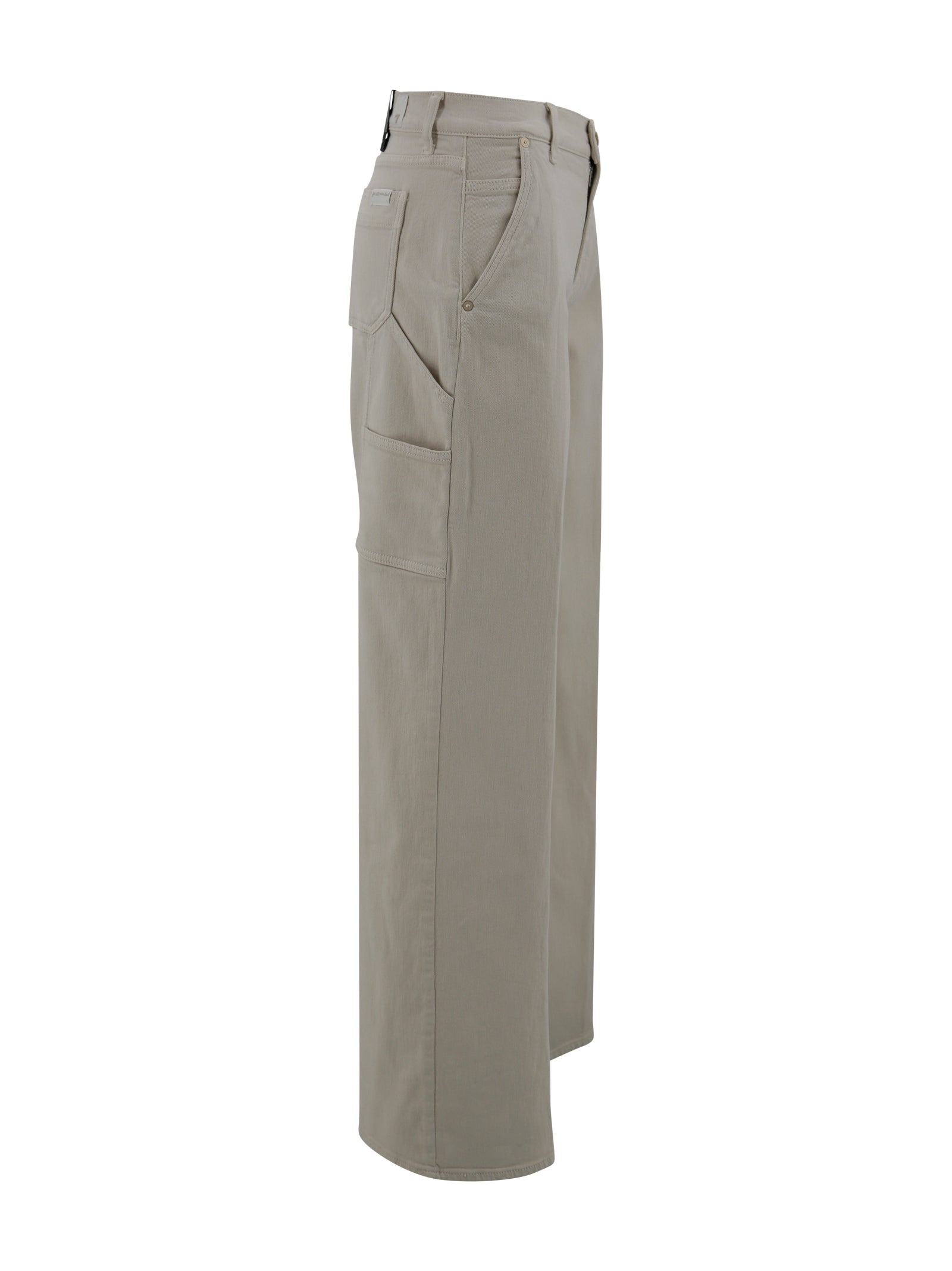 7 For All Mankind Trousers Cream