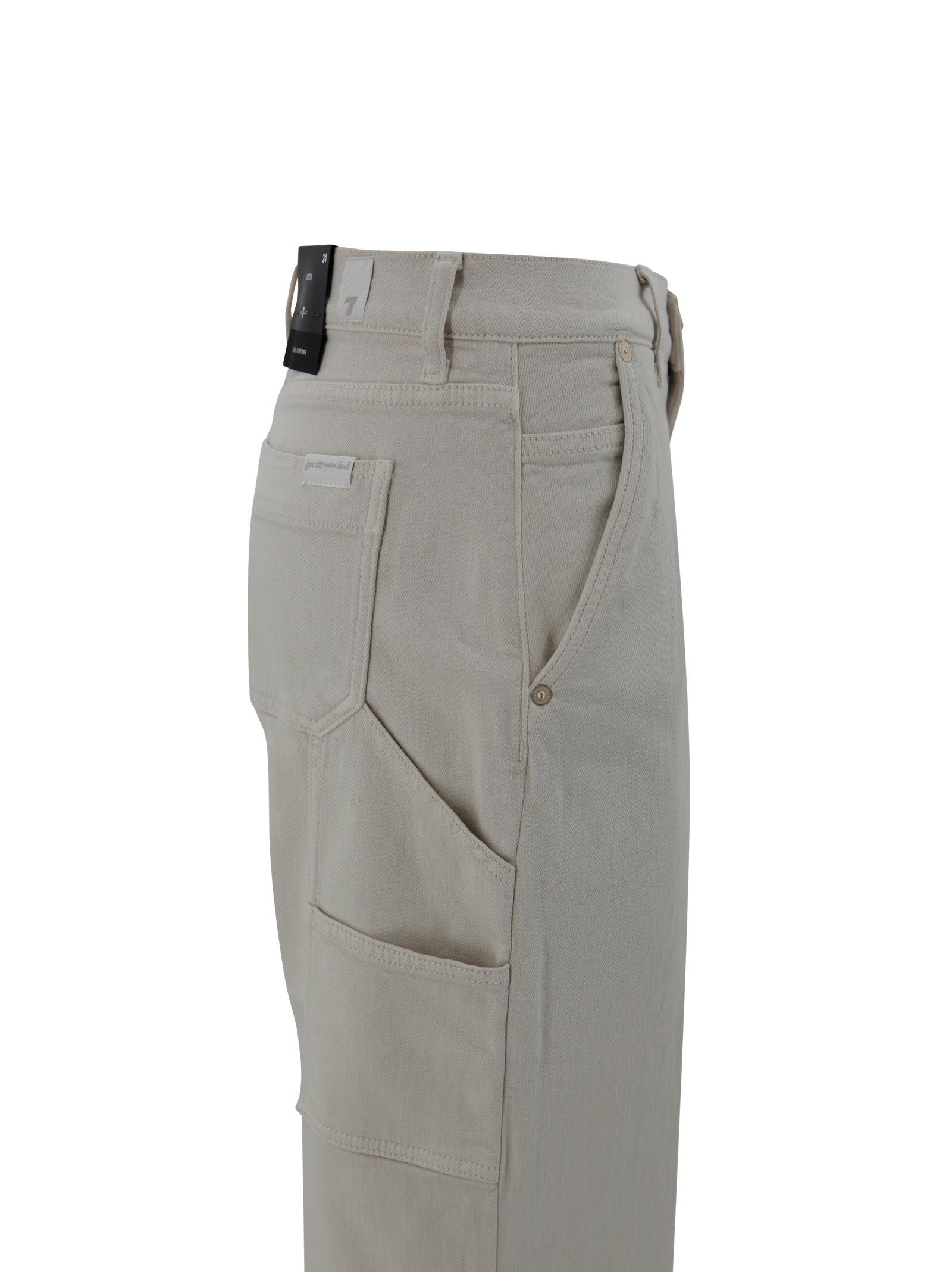 7 For All Mankind Trousers Cream