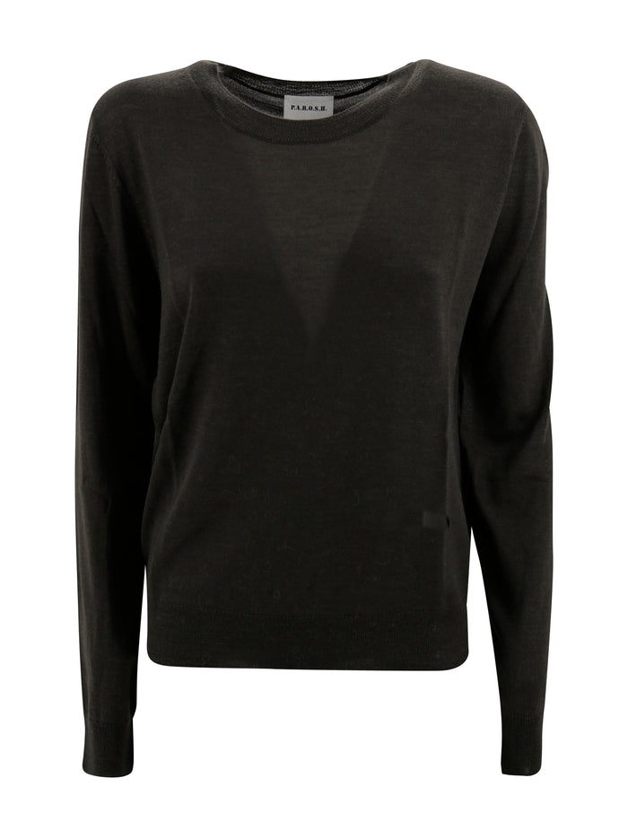 Parosh Sweaters Verde Oliva Lana