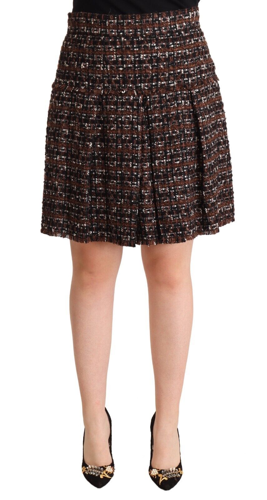 Dolce & Gabbana 32% Acrylic skirt in brown
