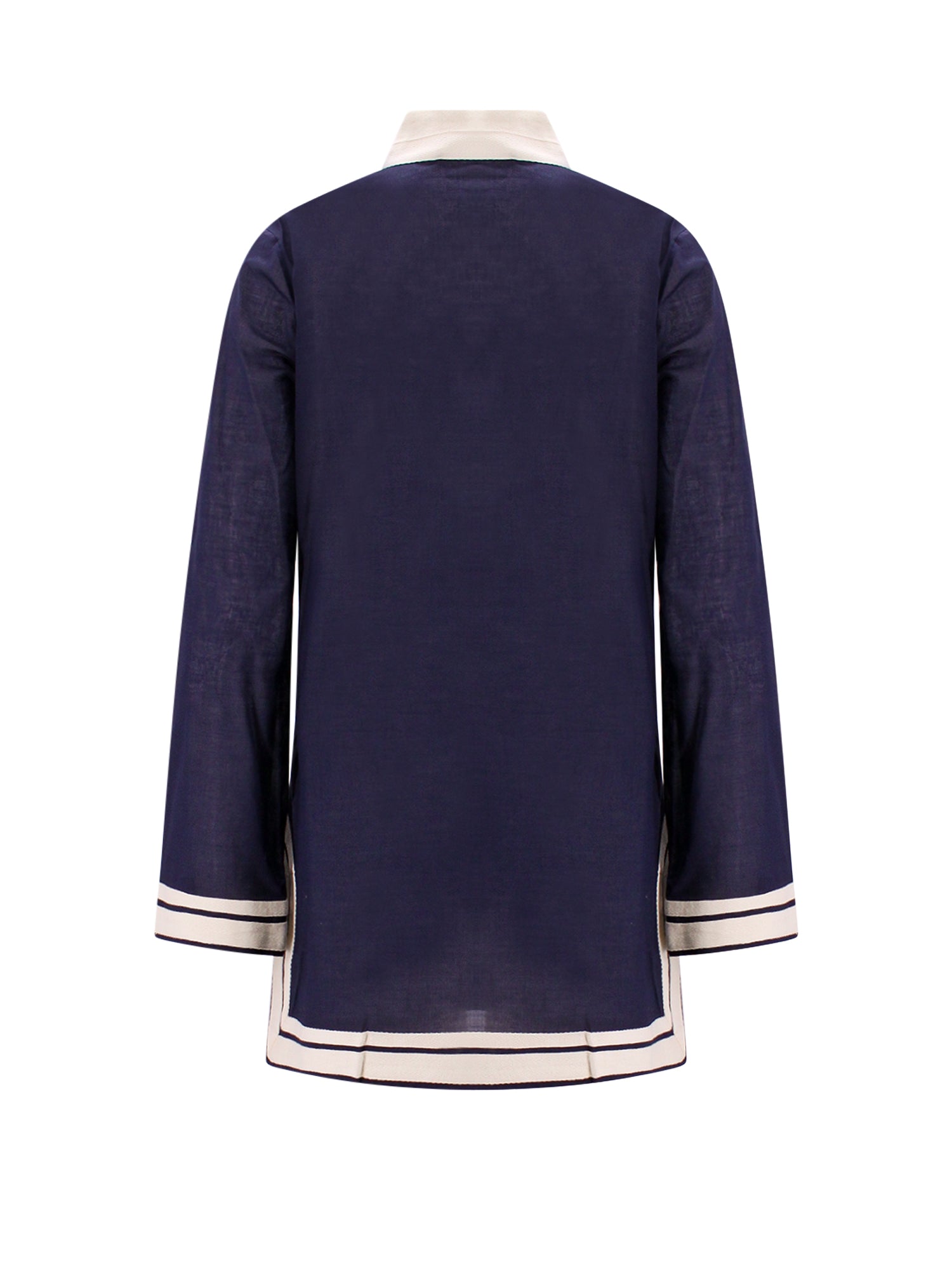 Tory Burch Shirts Blue Cotone