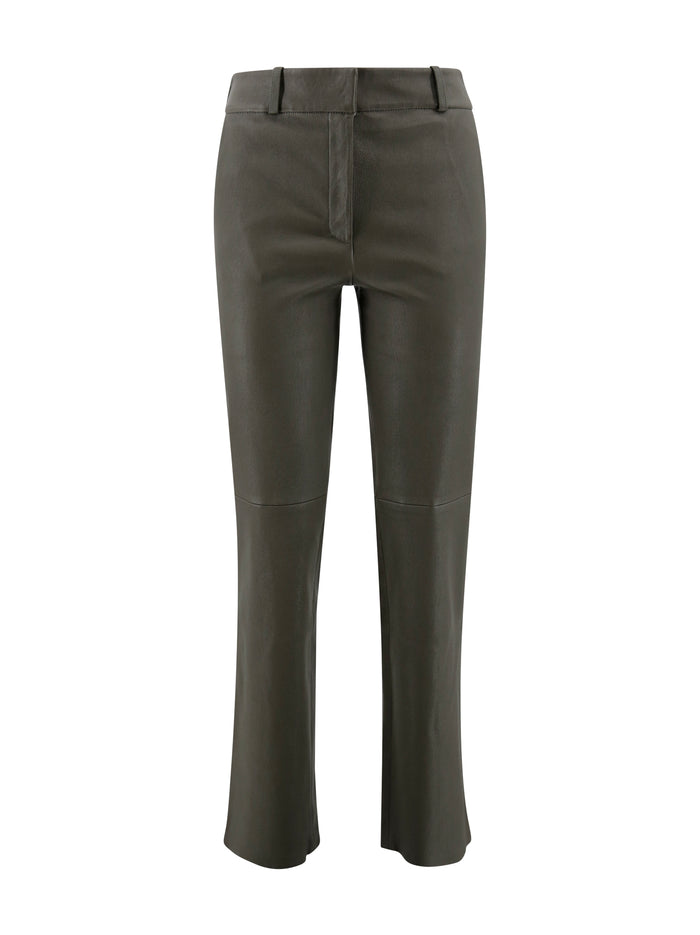 Arma Trousers Verde Scuro Cotone