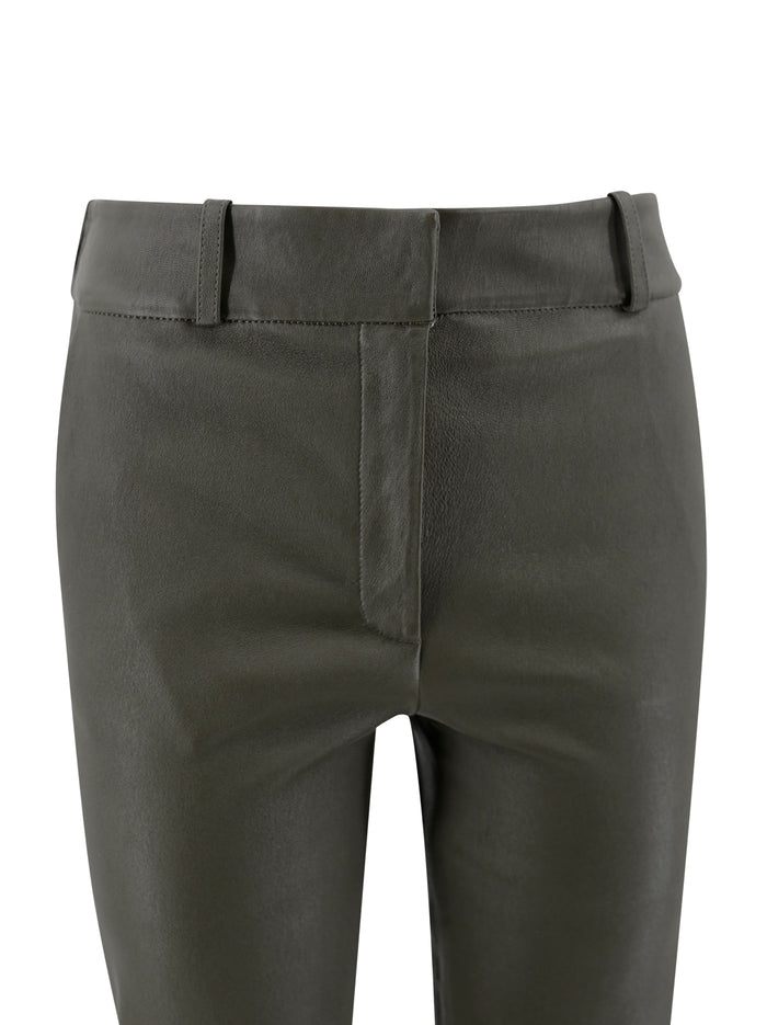 Arma Trousers Verde Scuro Cotone