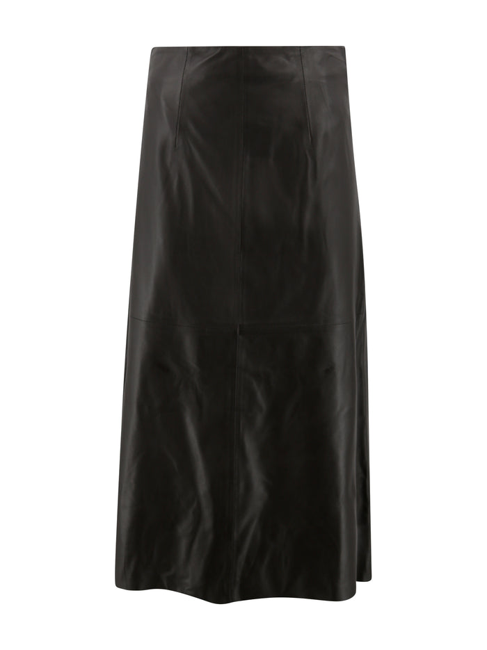 Arma Skirts Marrone Lamb Leather