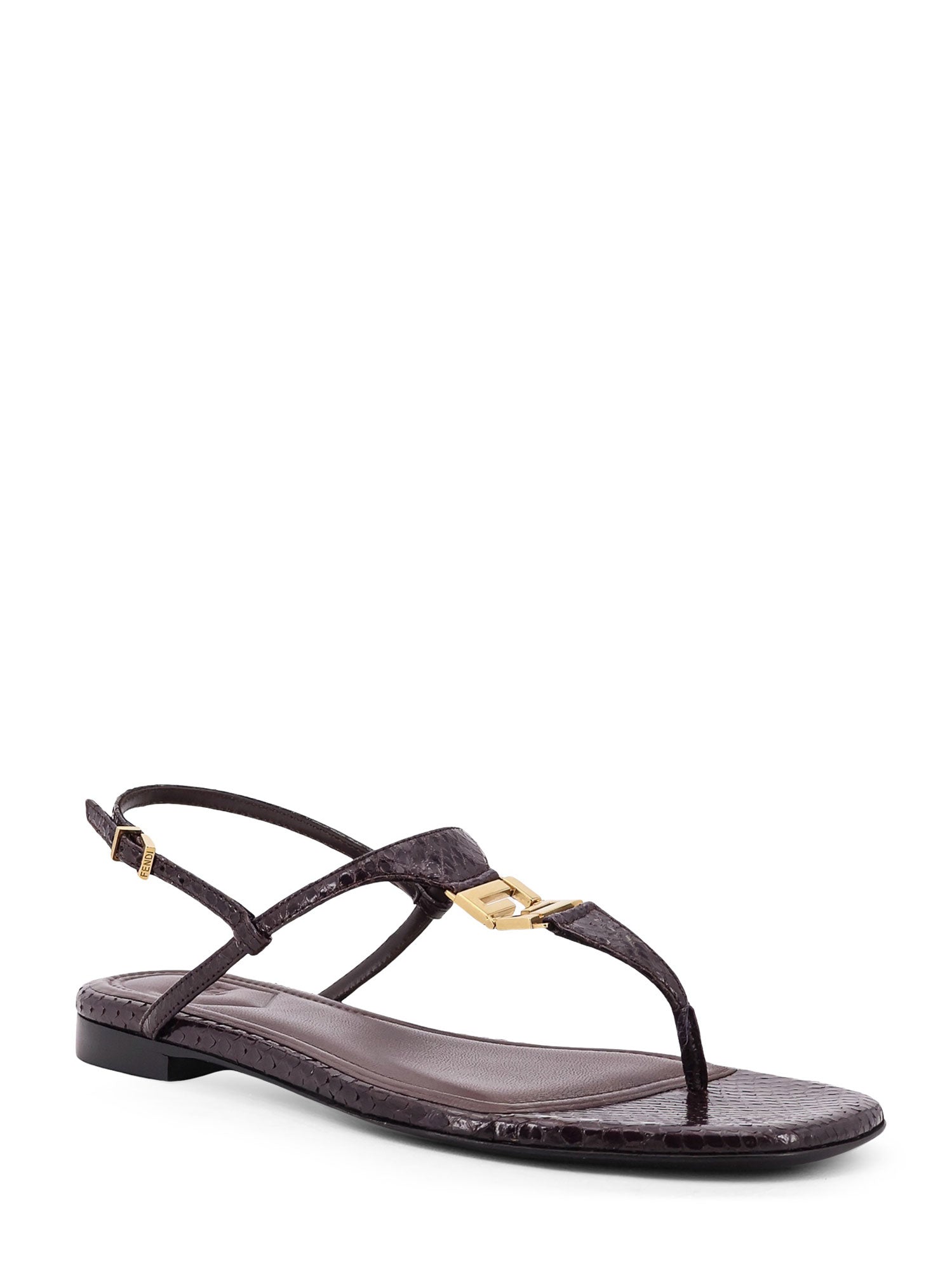 Fendi Sandals Black Purple Pelle