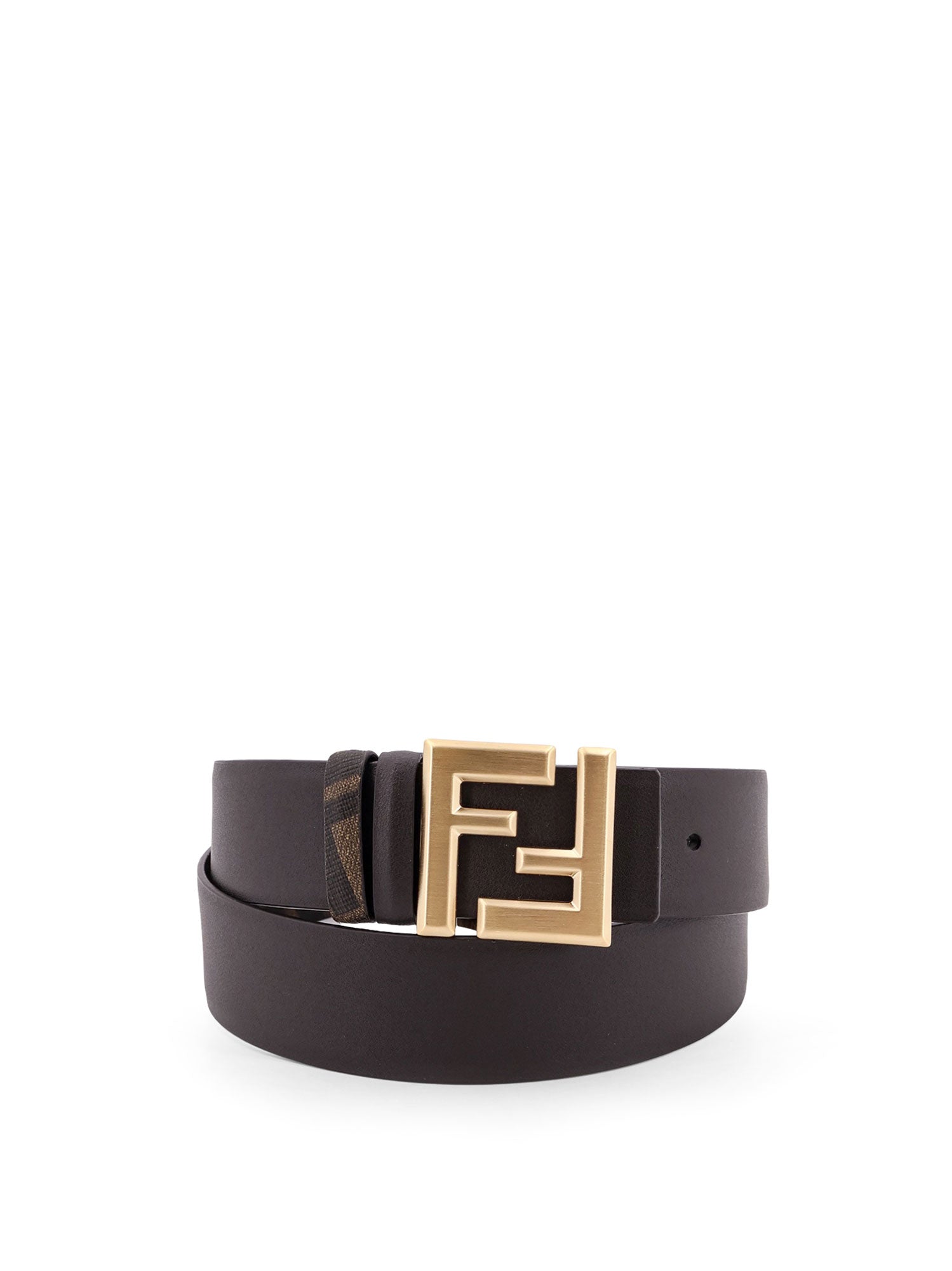 Fendi Belts Ebano+tb Moro+o Sat Pelle/tela Ff