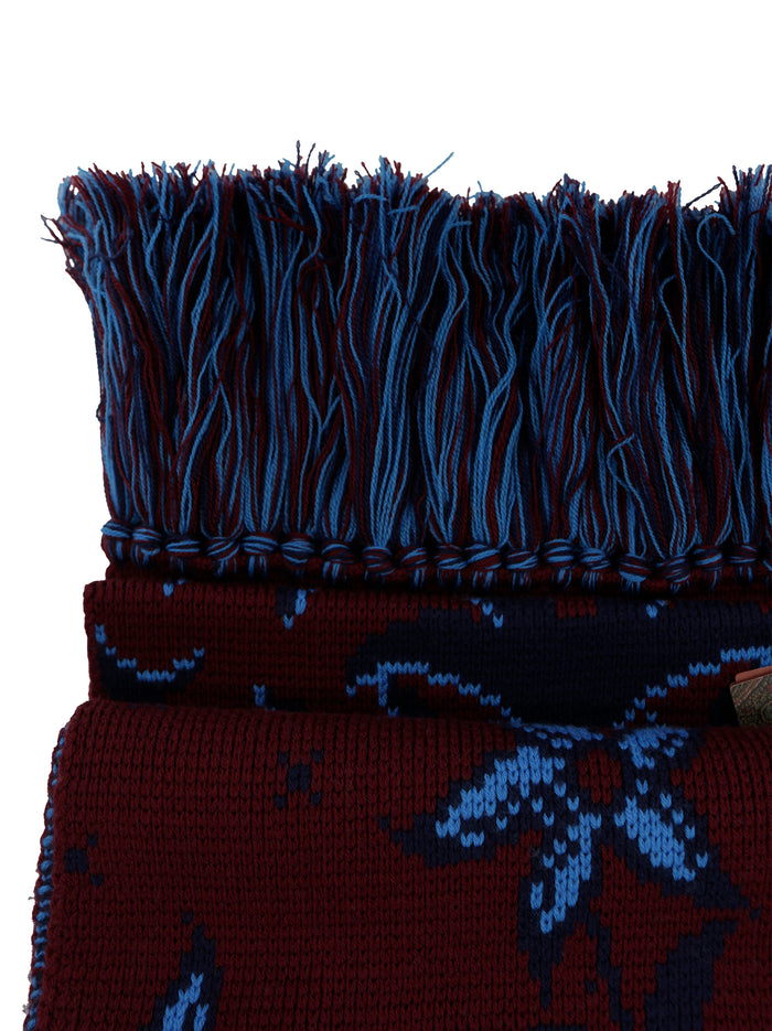 Etro Scarfs Burgundy Lana