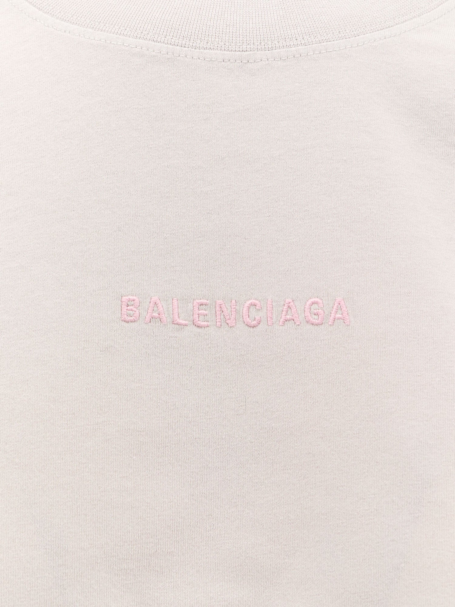 Balenciaga T-shirts and Polos Dirty White/bby Pink Cotone