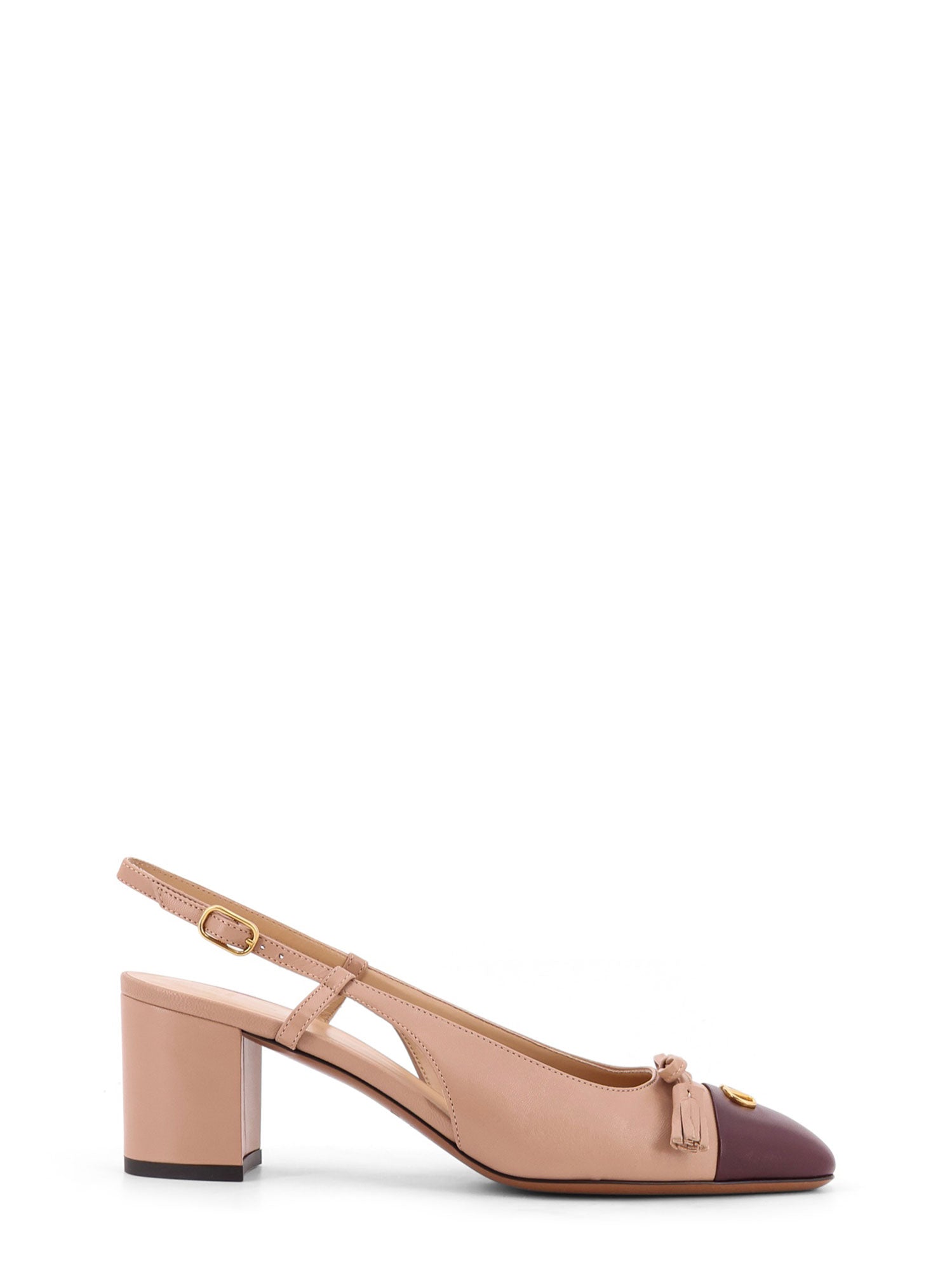 Valentino Garavani With Heel Rose Cannelle-dark Garnet Pelle