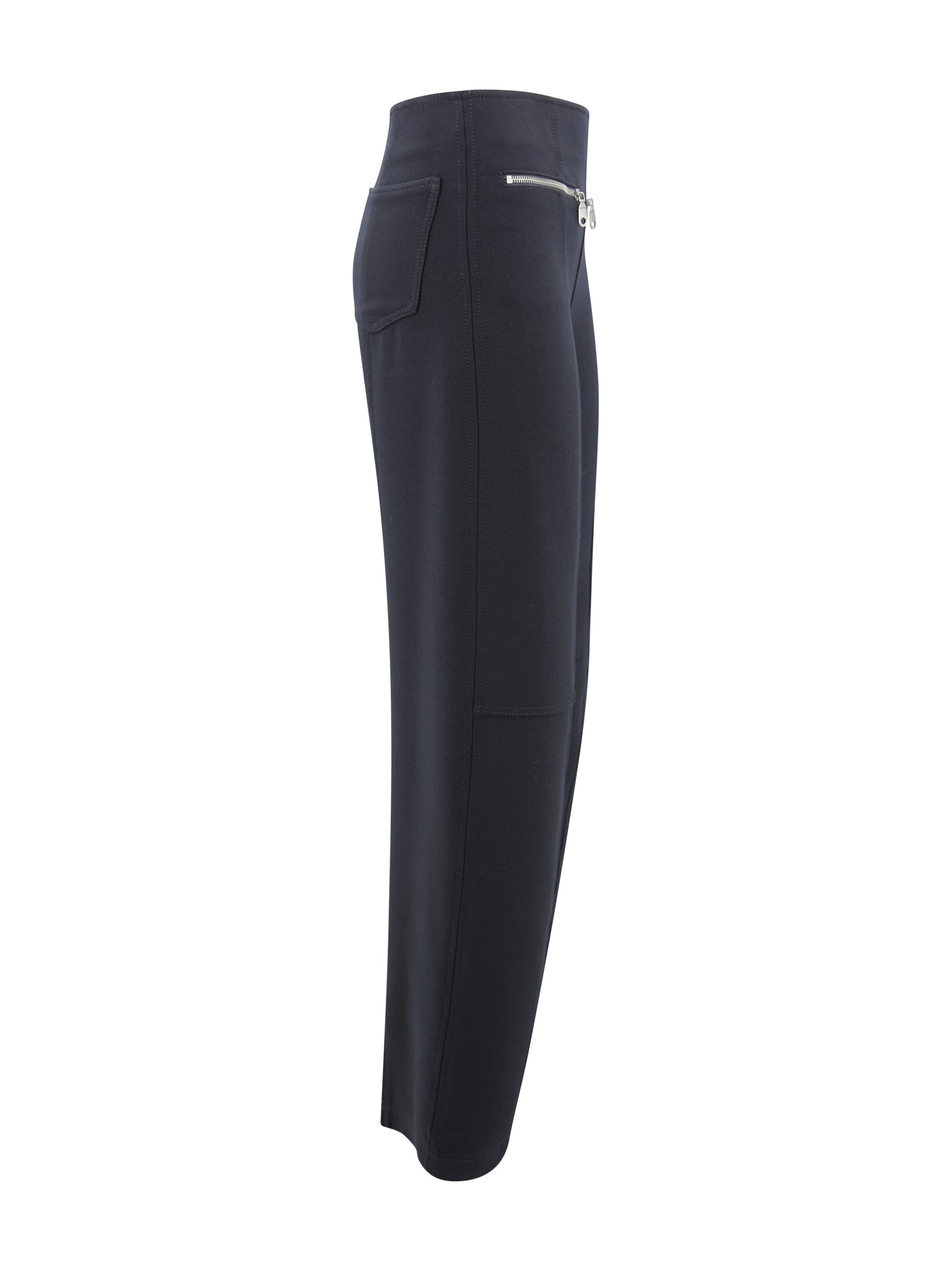 Etro Trousers Blu Polyestere Lana Elastane