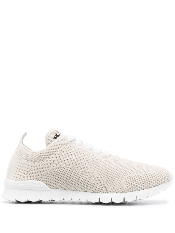 Kiton Outer: Cashmere 100%; Lining: Calf Leather 100% sneaker in cream