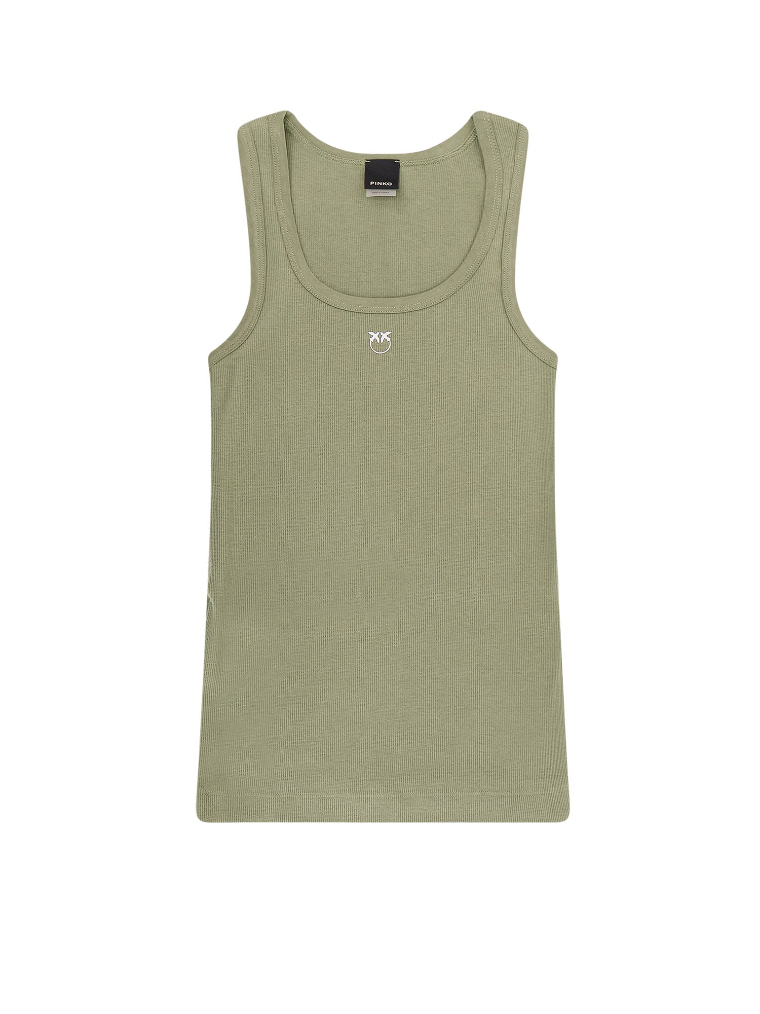 Pinko T-shirts and Polos Green Cotone Elastan