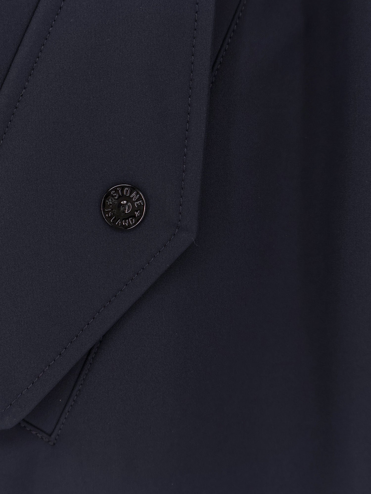 Stone Island Jackets Blue Poliestere Elastan