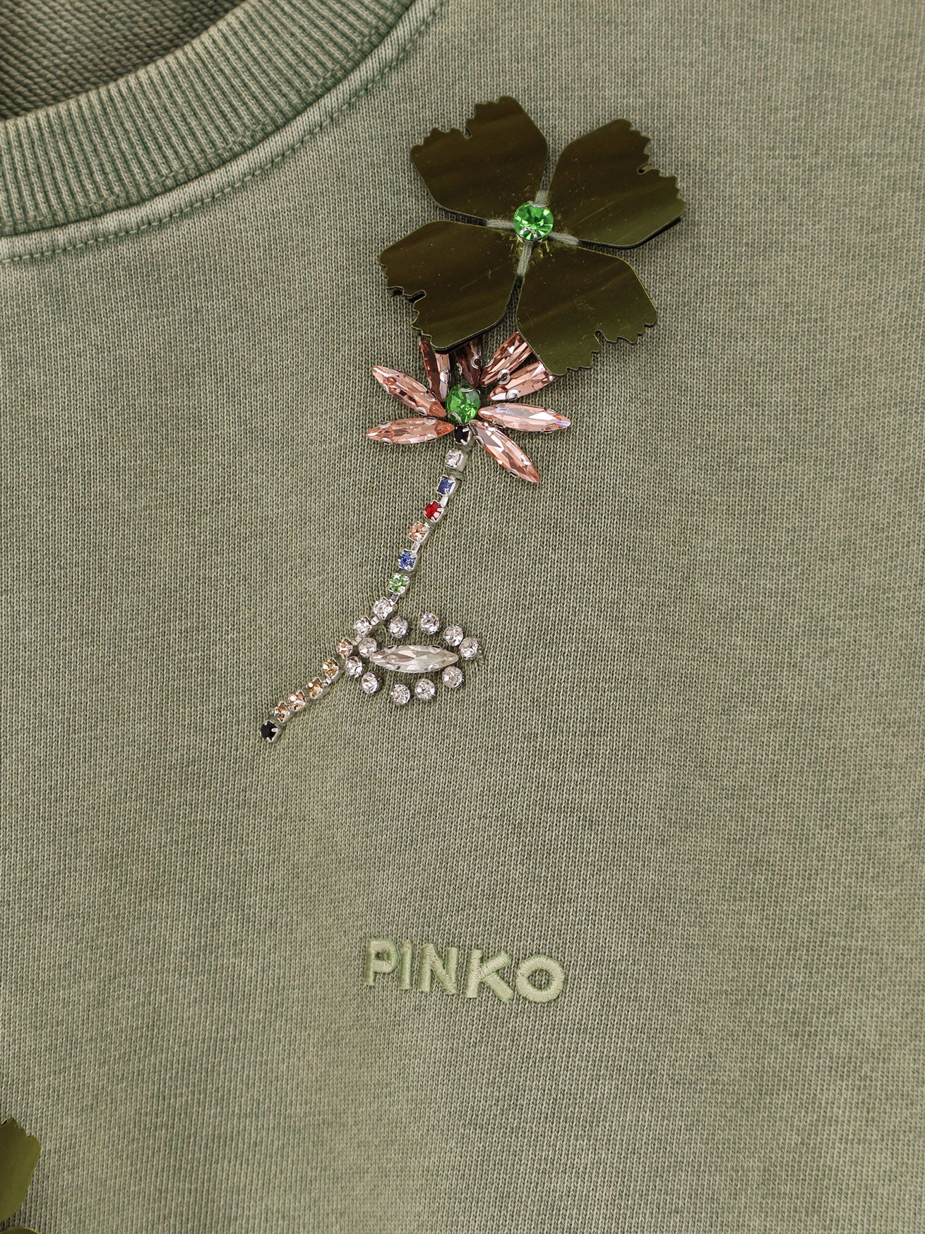 Pinko Sweaters Verde Cotone