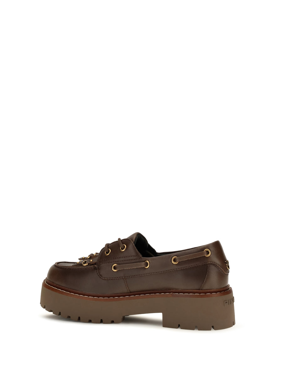 Loafers Margaret 01 Brushed Leather Brown