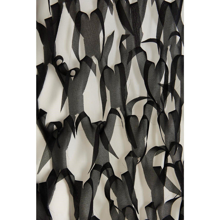 Silk Midi Dress Black Elastane