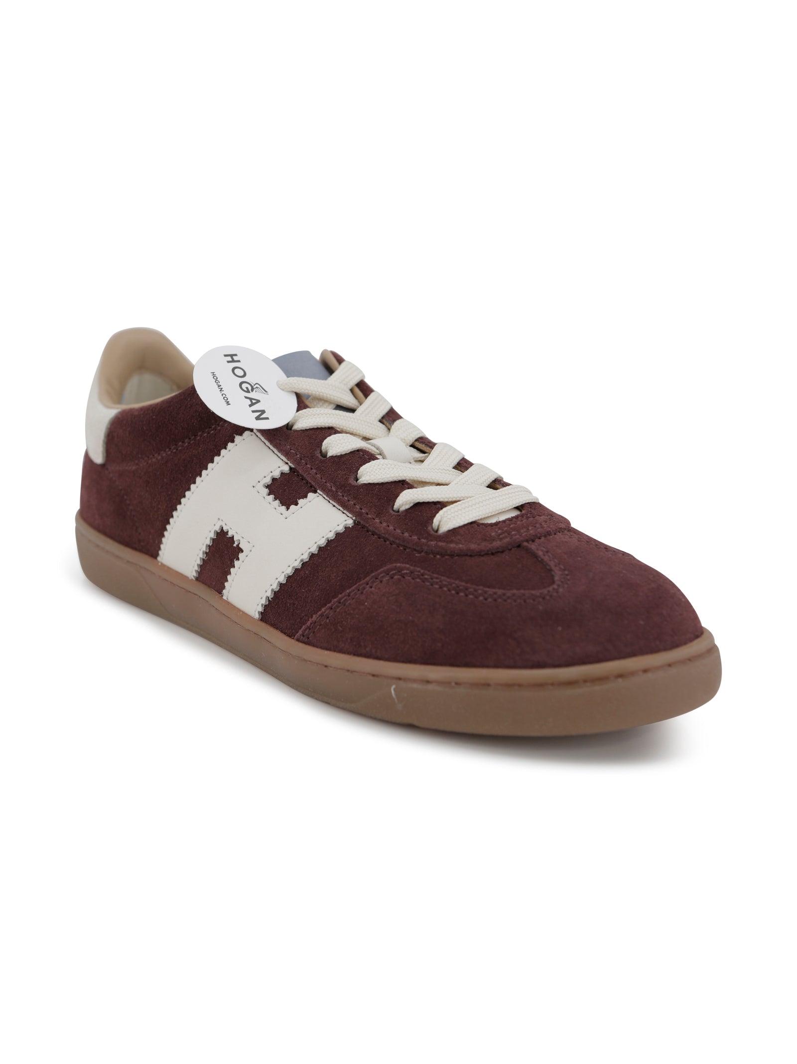 Hogan Flat Shoes Burgundy Pelle