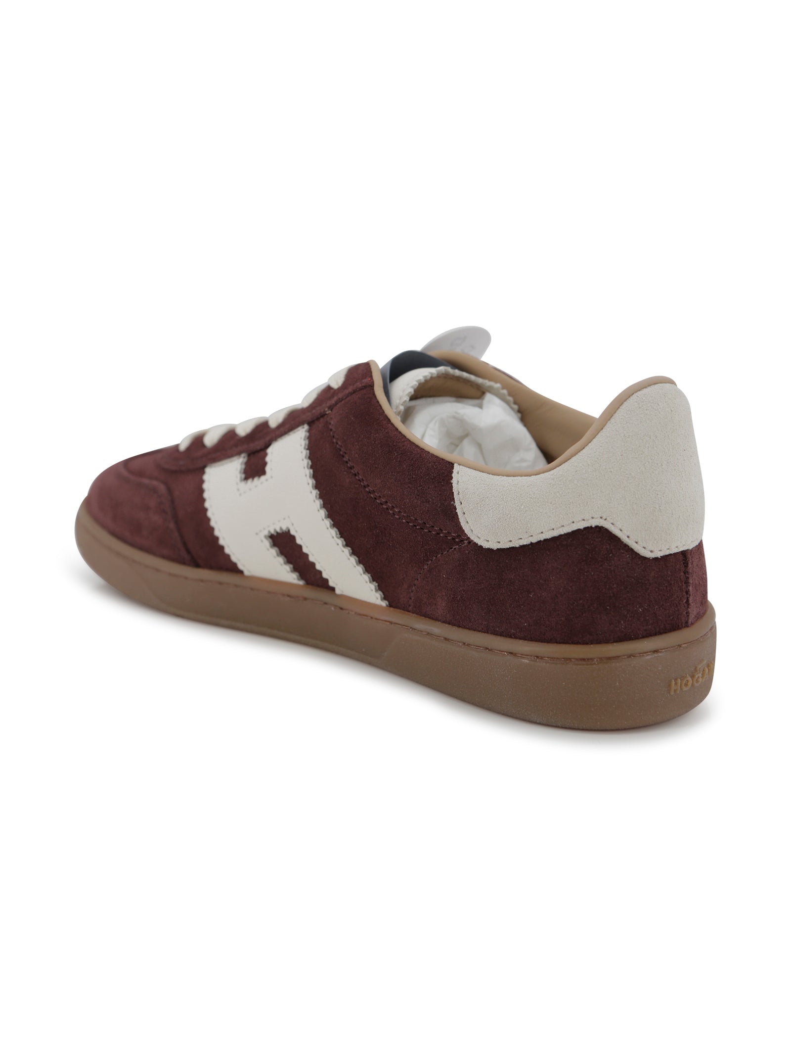 Hogan Flat Shoes Burgundy Pelle