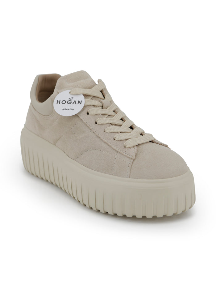 Hogan Flat Shoes Biscotto Pelle