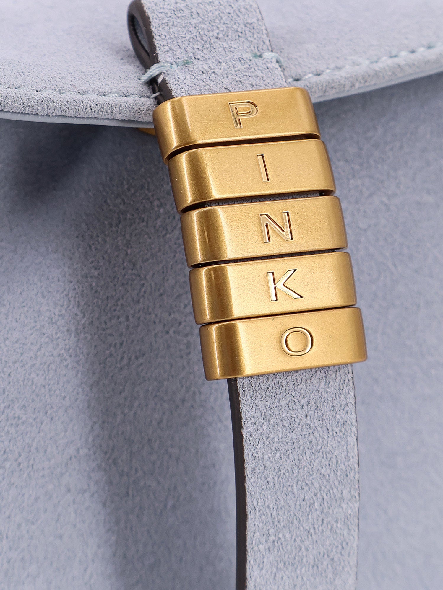 Pinko Bags Clear Blue Pelle
