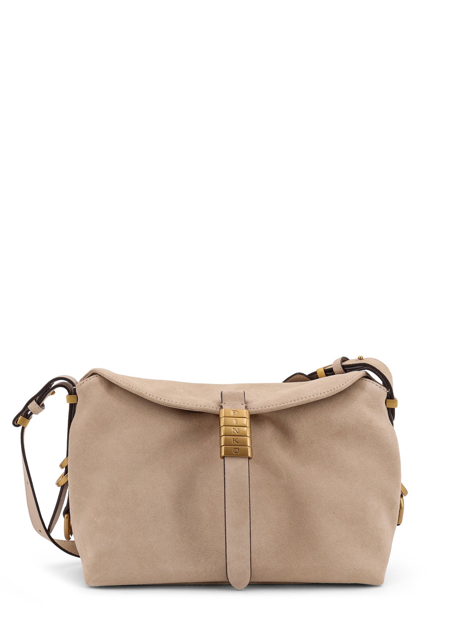 Pinko Bags Beige Suede