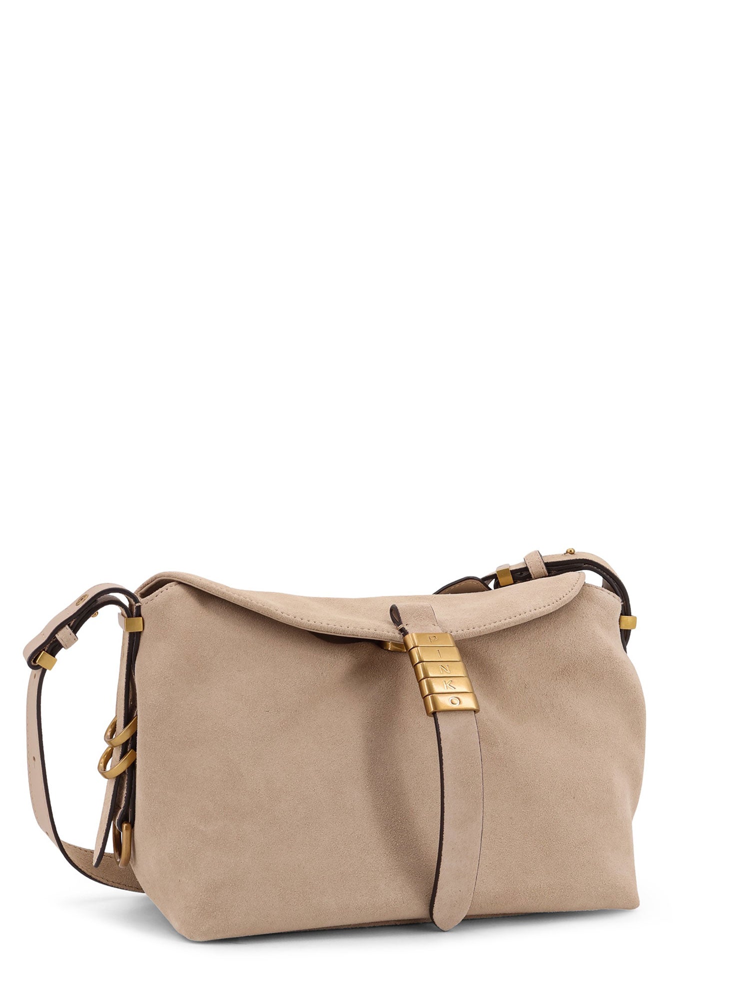 Pinko Bags Beige Suede