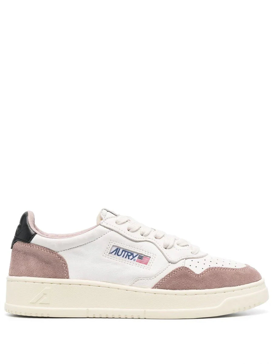 Autry Calf leather sneaker in white