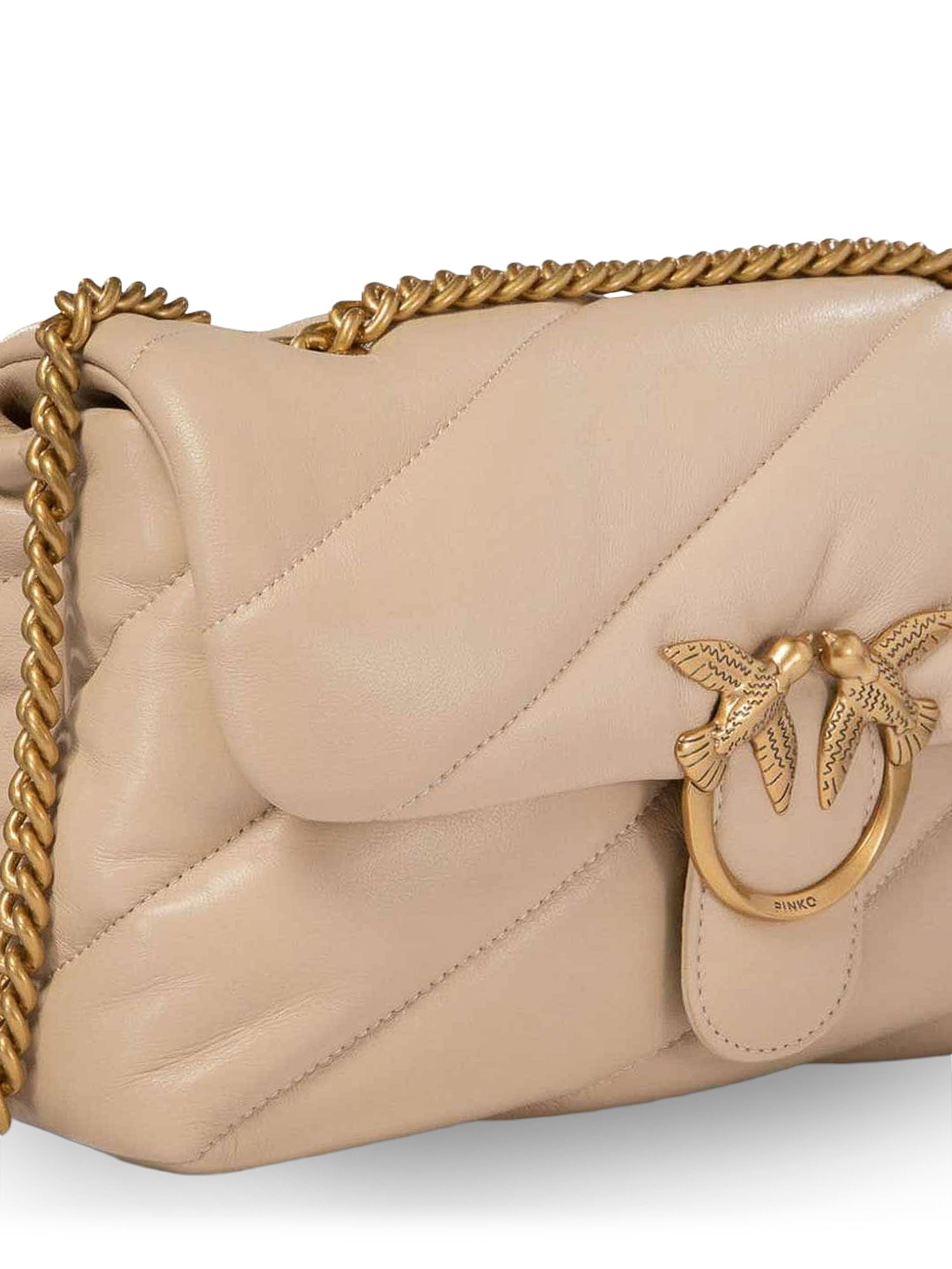 Pinko Bags Beige Pelle