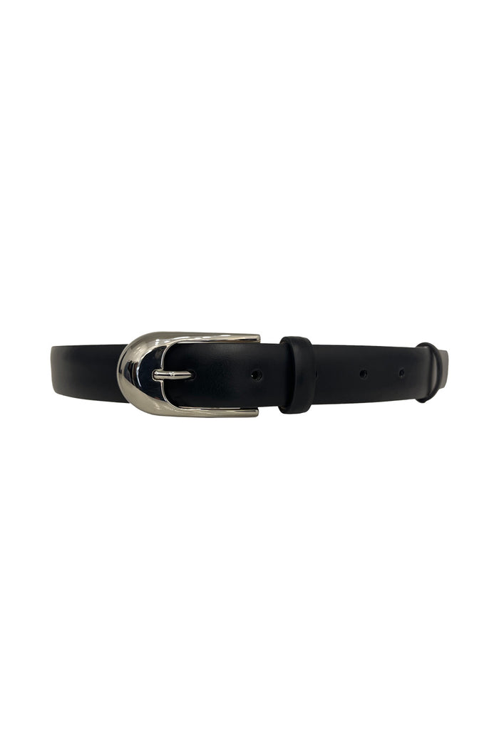 Dome Belt Black Leather | Cintura