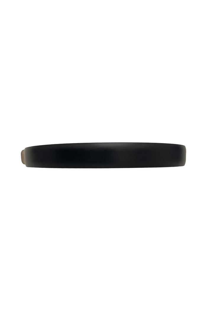 Dome Belt Black Leather | Cintura