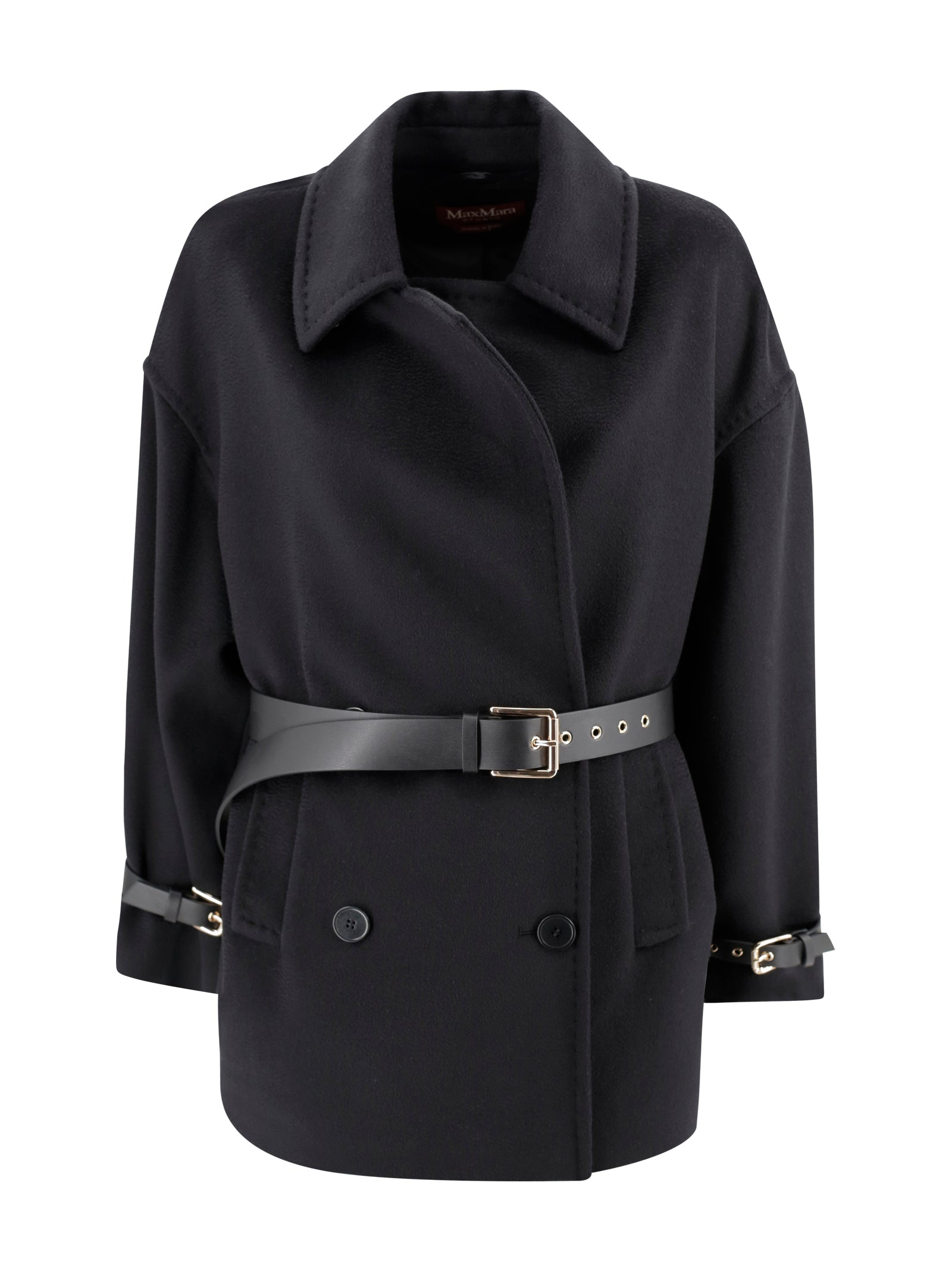 Max Mara Studio Jackets Nero Lana